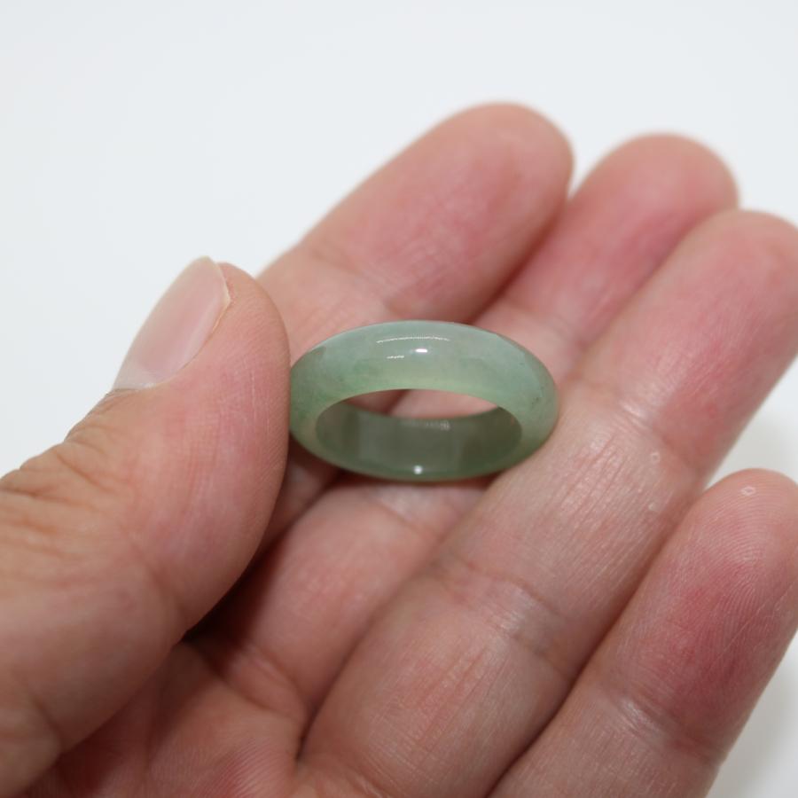 16/17号　 指輪 リング ミャンマー天然翡翠　ジェイダイト　ヒスイ　A貨　天然石　 送料無料 | 
