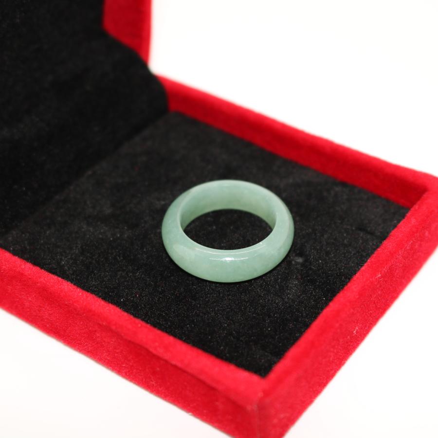 20号　 指輪 くりぬきリング ミャンマー天然翡翠　ジェイダイト　ヒスイ　A貨　天然石　 送料無料 |  | 01
