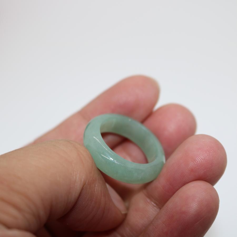 20号　 指輪 くりぬきリング ミャンマー天然翡翠　ジェイダイト　ヒスイ　A貨　天然石　 送料無料 |  | 03