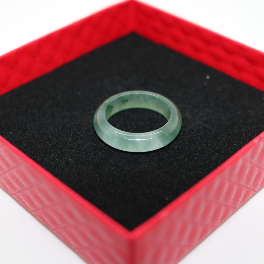 17号　 指輪 リング くりぬき ミャンマー天然翡翠　ジェイダイト　ヒスイ　A貨　天然石　 送料無料 |  | 01