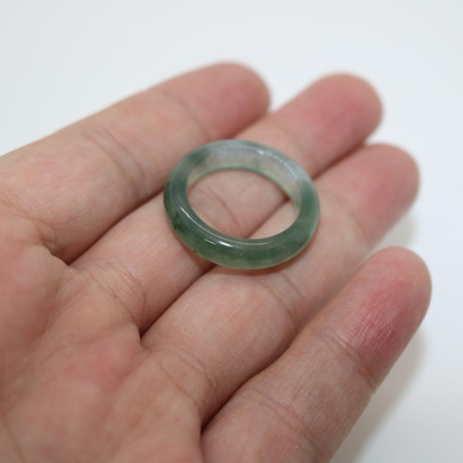 17号　 指輪 リング くりぬき ミャンマー天然翡翠　ジェイダイト　ヒスイ　A貨　天然石　 送料無料 |  | 04
