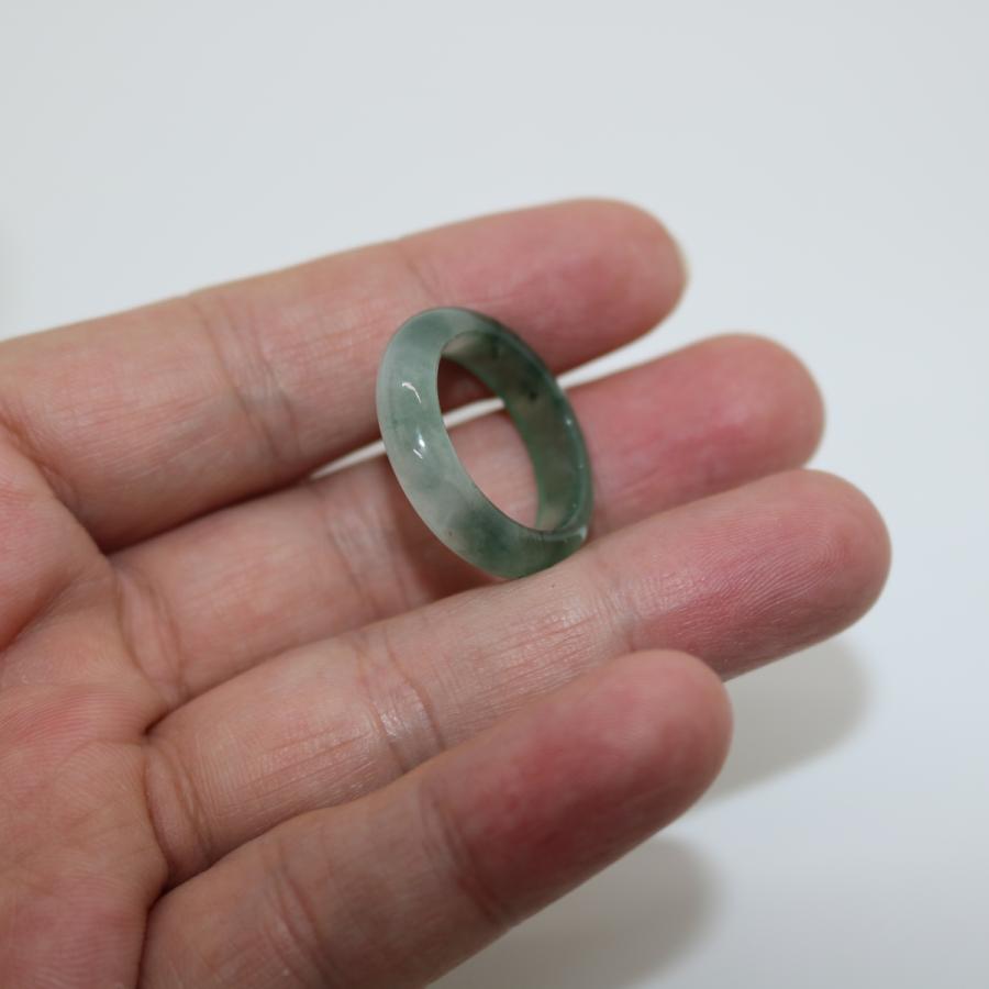 17号　 指輪 リング くりぬき ミャンマー天然翡翠　ジェイダイト　ヒスイ　A貨　天然石　 送料無料 |  | 05
