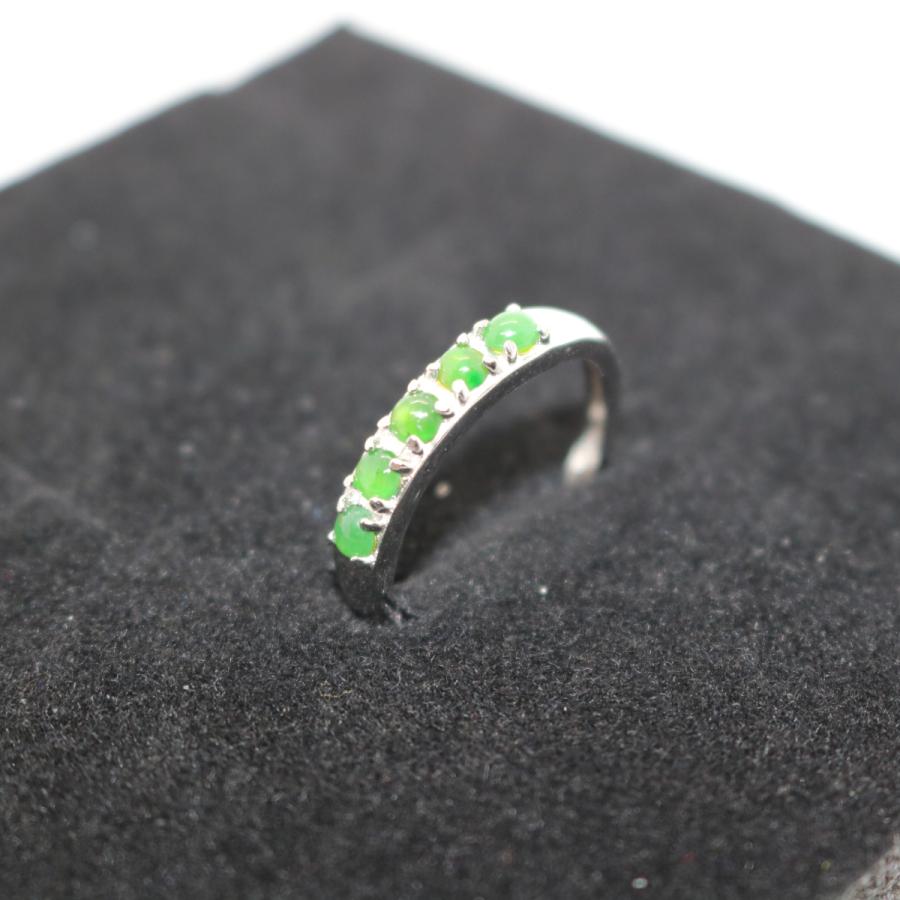 フリーサイズ 指輪 くりぬきリング ミャンマー天然翡翠 ジェイダイト ヒスイ A貨 天然石 送料無料　S925　シルバー925 | 