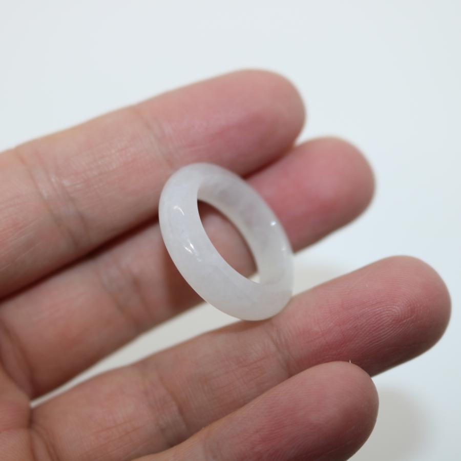 16/17号 指輪 くりぬきリング ミャンマー天然翡翠 ジェイダイト ヒスイ A貨 天然石 送料無料 | 