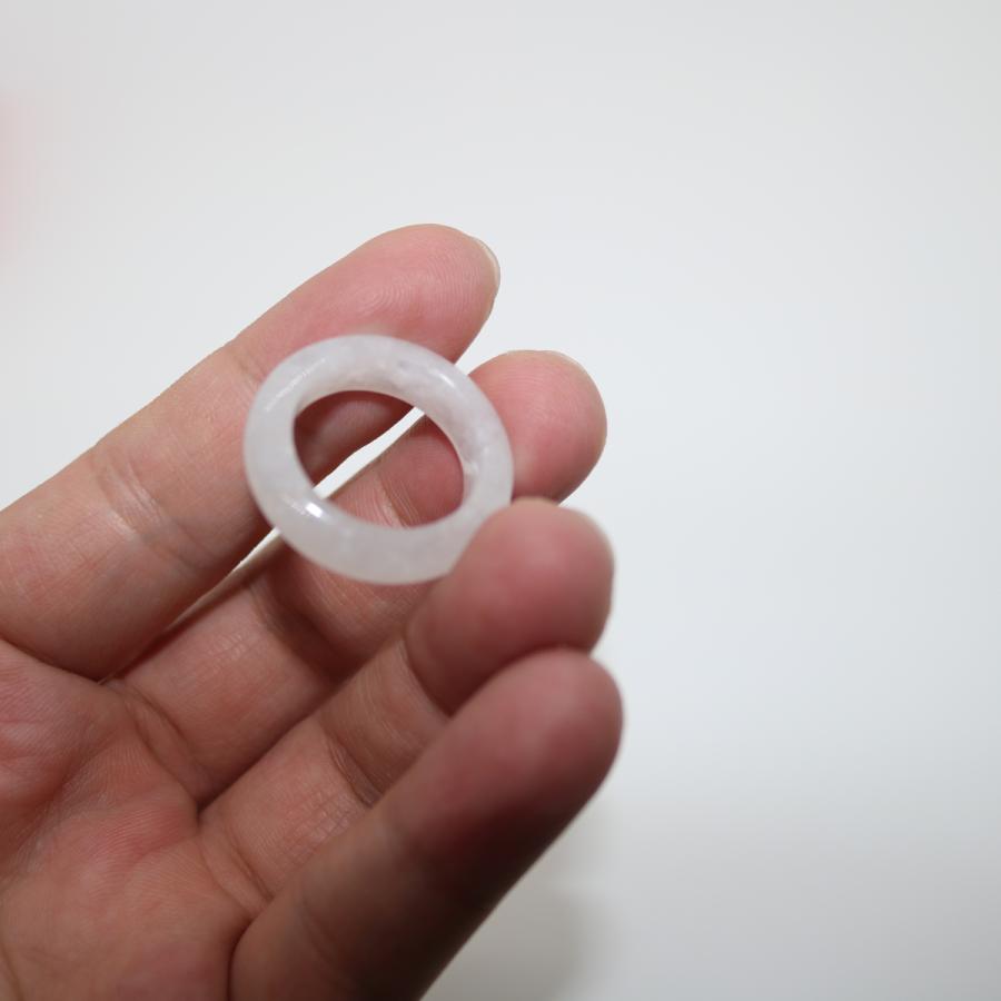 わけあり 16/17号 指輪 くりぬきリング ミャンマー天然翡翠 ジェイダイト ヒスイ A貨 天然石 送料無料 |  | 11