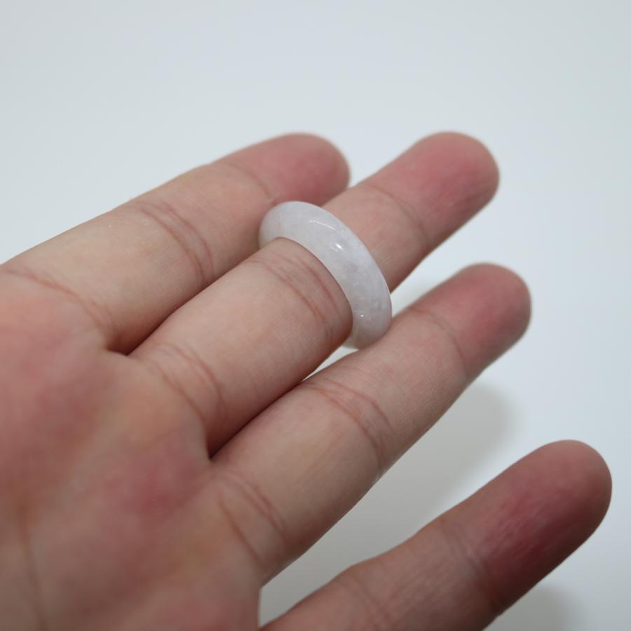 わけあり 16/17号 指輪 くりぬきリング ミャンマー天然翡翠 ジェイダイト ヒスイ A貨 天然石 送料無料 |  | 06