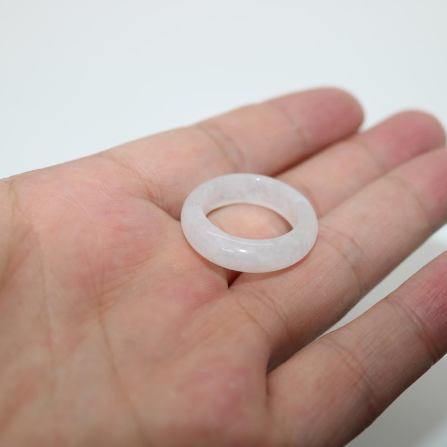 わけあり 16/17号 指輪 くりぬきリング ミャンマー天然翡翠 ジェイダイト ヒスイ A貨 天然石 送料無料 |  | 08