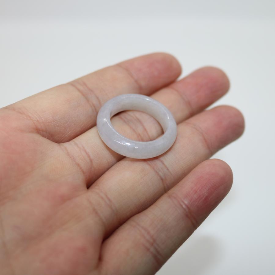 18/19号 指輪 くりぬきリング ミャンマー天然翡翠 ジェイダイト ヒスイ A貨 天然石 送料無料 | 