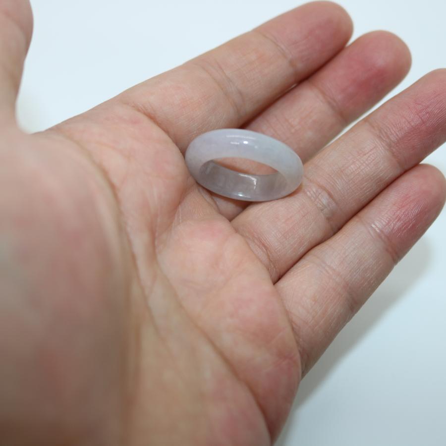 18/19号 指輪 くりぬきリング ミャンマー天然翡翠 ジェイダイト ヒスイ A貨 天然石 送料無料 |  | 09