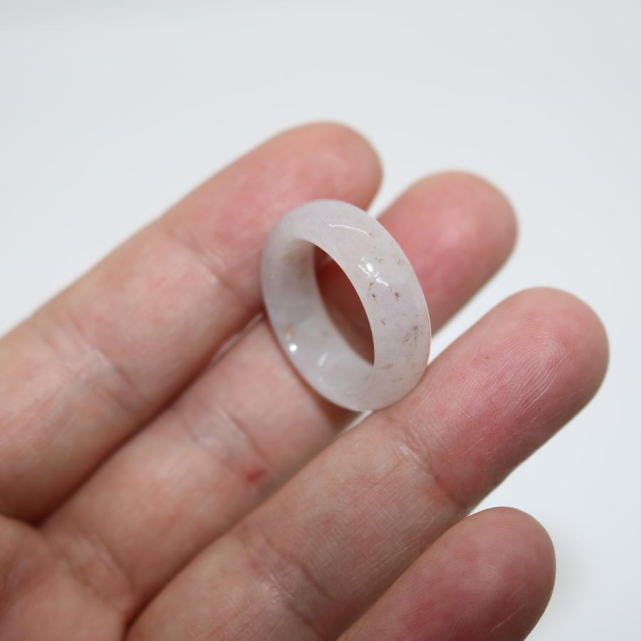 16号　希少 ドナーツ　指輪 くりぬきリング ミャンマー天然翡翠　ジェイダイト　ヒスイ　A貨　天然石　 送料無料 |  | 01