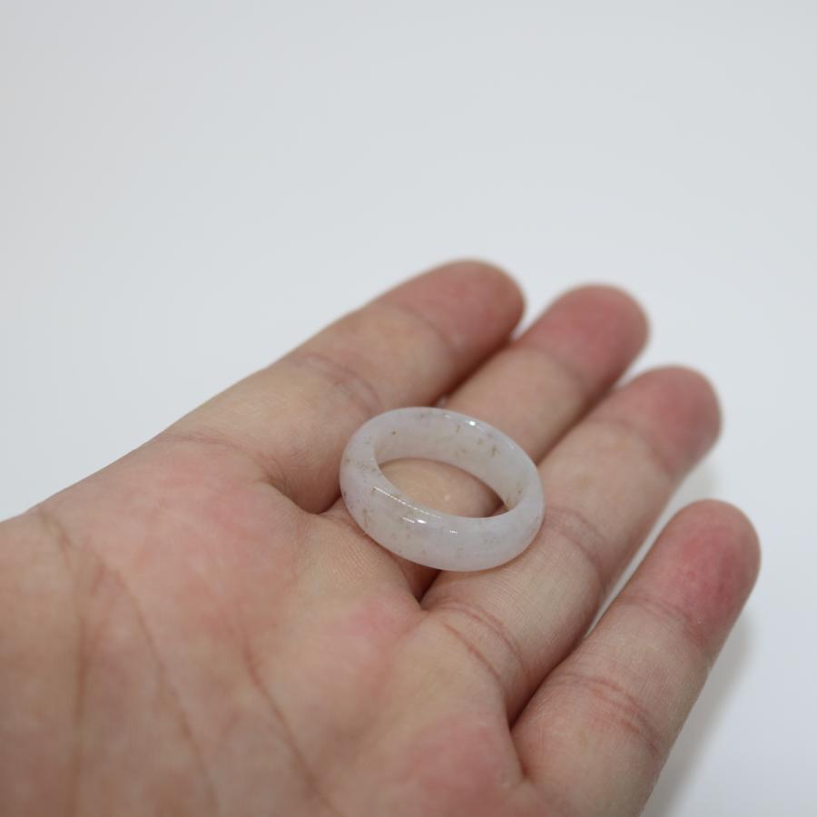 16号　希少 ドナーツ　指輪 くりぬきリング ミャンマー天然翡翠　ジェイダイト　ヒスイ　A貨　天然石　 送料無料 |  | 05