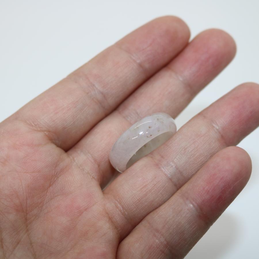 16号　希少 ドナーツ　指輪 くりぬきリング ミャンマー天然翡翠　ジェイダイト　ヒスイ　A貨　天然石　 送料無料 |  | 06