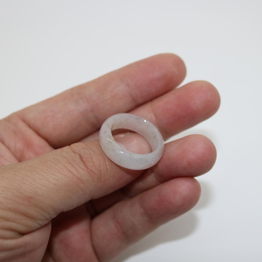 16号　希少 ドナーツ　指輪 くりぬきリング ミャンマー天然翡翠　ジェイダイト　ヒスイ　A貨　天然石　 送料無料 |  | 07