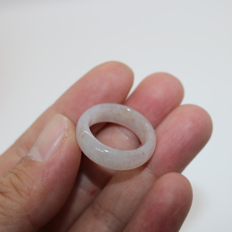 16号　希少 ドナーツ　指輪 くりぬきリング ミャンマー天然翡翠　ジェイダイト　ヒスイ　A貨　天然石　 送料無料 |  | 08