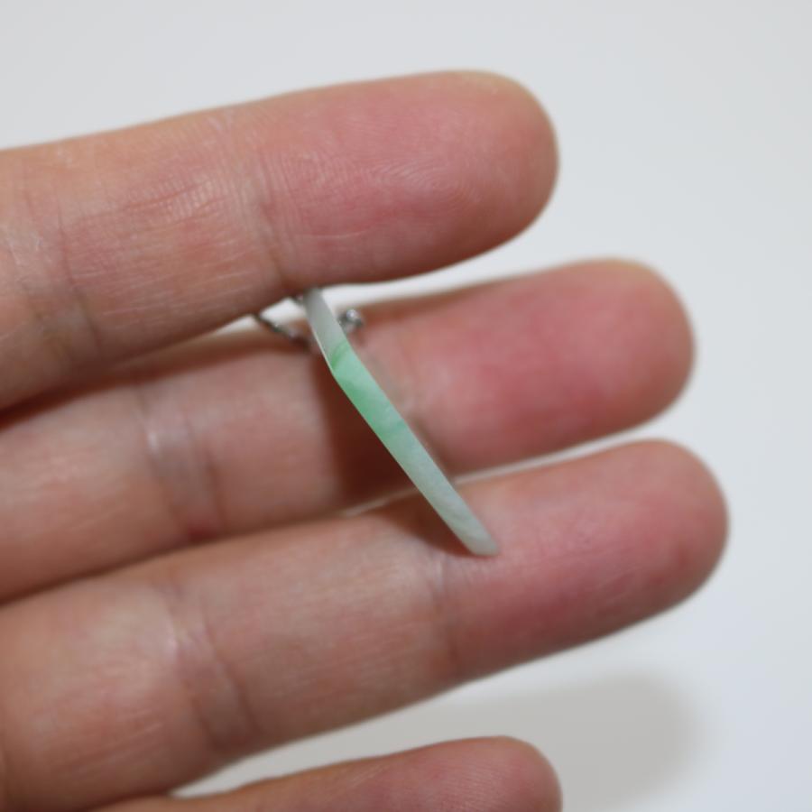 平安無事牌お守り　プレート　ミャンマー天然翡翠　A貨 ジェイダイト　ヒスイ　ペンダントヘッド　 天然石　送料無料 送料無料 |  | 06