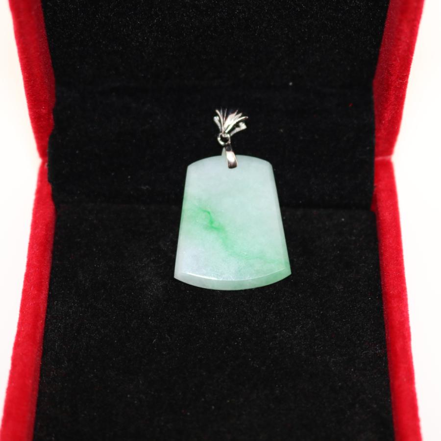 平安無事牌お守り　プレート　ミャンマー天然A貨翡翠　ヒスイ　ペンダントヘッド　 天然石　ネックレス　送料無料 | 