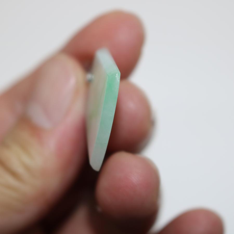 平安無事牌お守り　プレート　ミャンマー天然A貨翡翠　ヒスイ　ペンダントヘッド　 天然石　ネックレス　送料無料 |  | 08