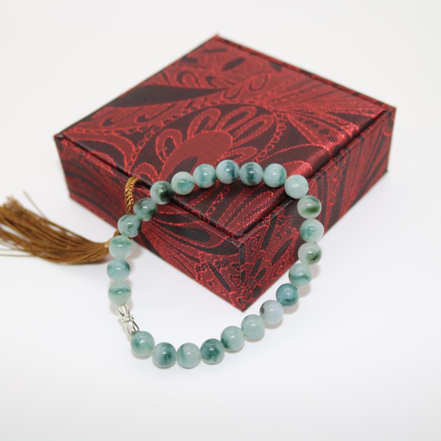 8.5ｍｍ　ブレスレット　ミャンマー天然A貨翡翠　ジェイダイト　ヒスイ　　天然石 | 