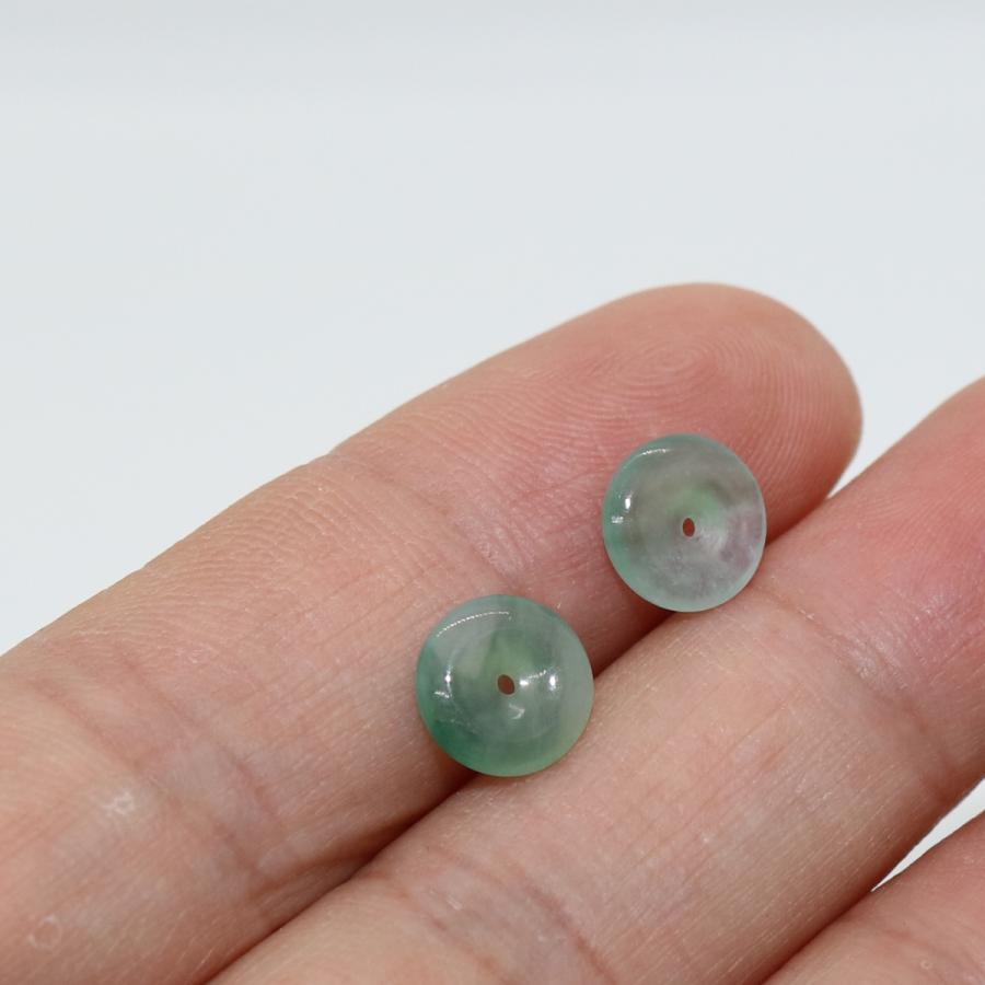L03　シルバー925 イヤリング ピアス ミャンマー天然翡翠 ジェイダイト A貨 ヒスイ 天然石 送料無料 |  | 01