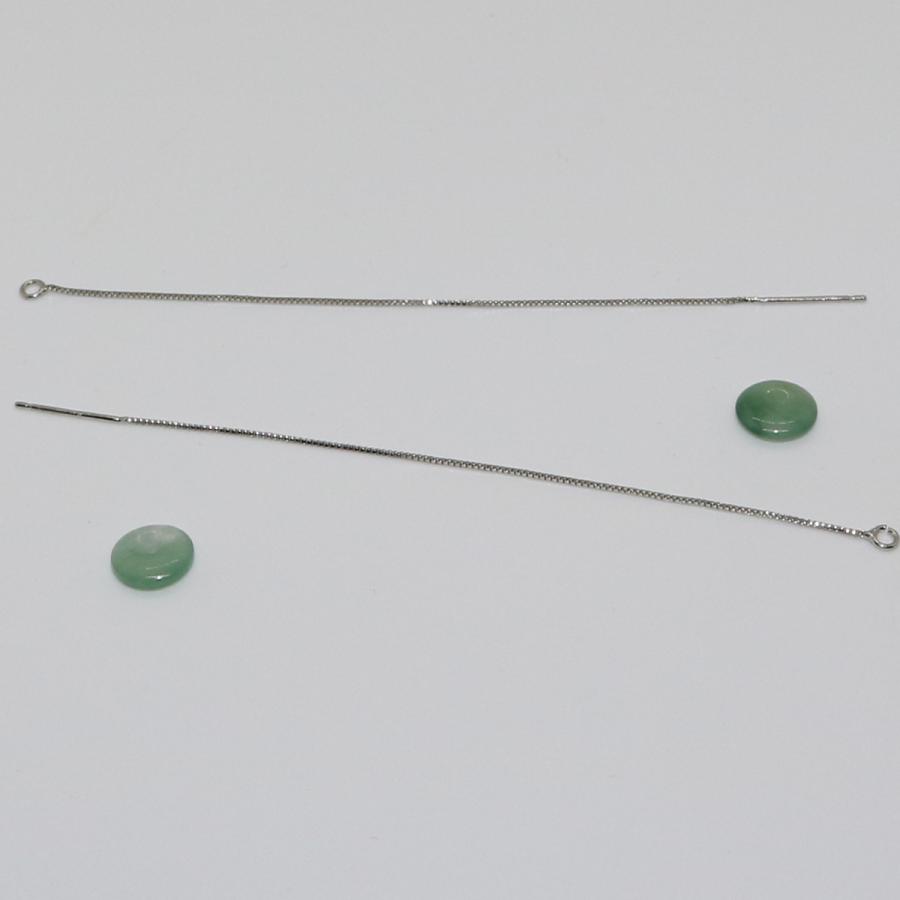 L03　シルバー925 イヤリング ピアス ミャンマー天然翡翠 ジェイダイト A貨 ヒスイ 天然石 送料無料 |  | 07