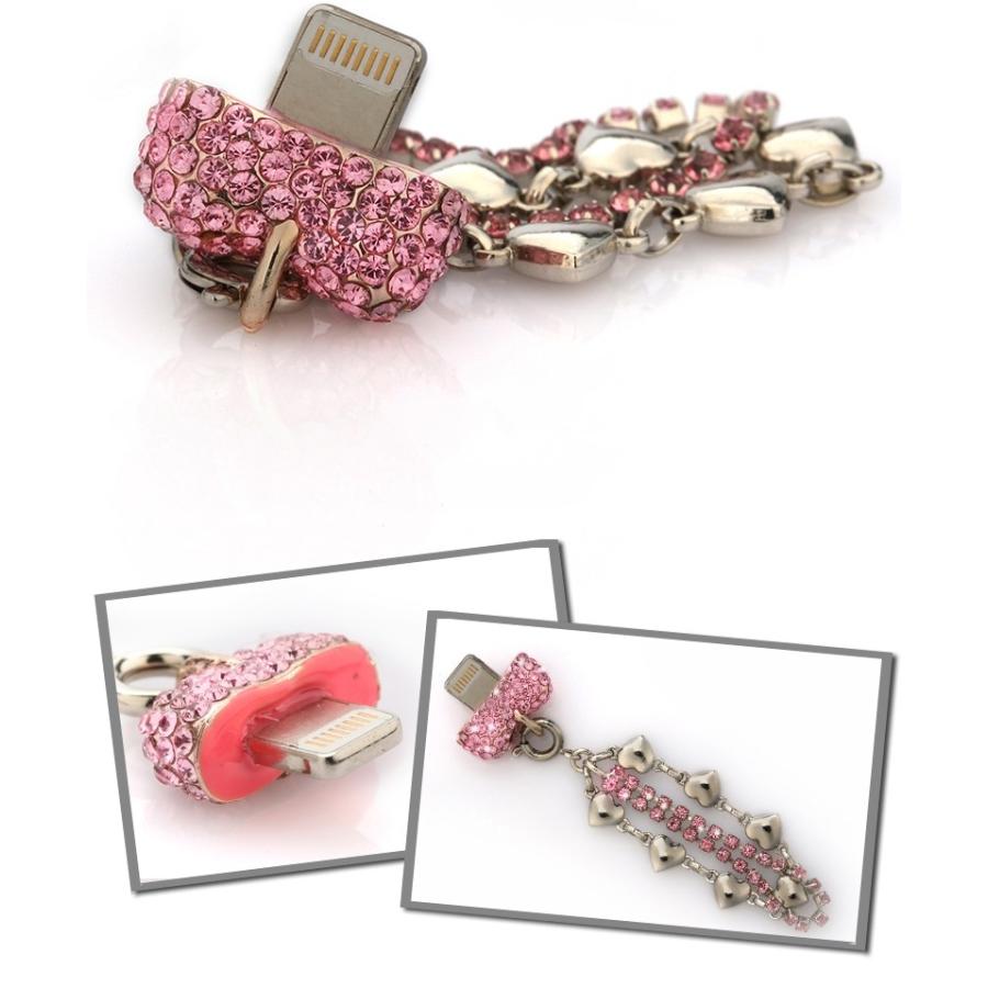 iPhone　iPad スワロフスキービーズ ダイヤ付き ライトニングコネクタカバー Lightning　イヤホンジャック　メール便送料無料 |  | 04