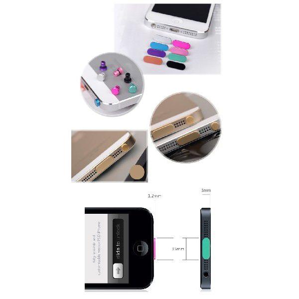 セール価格　iPhone5/5S/5C アルミ製　イヤホンジャック ドックコネクタカバー　全7色　メール便送料無料 |  | 03