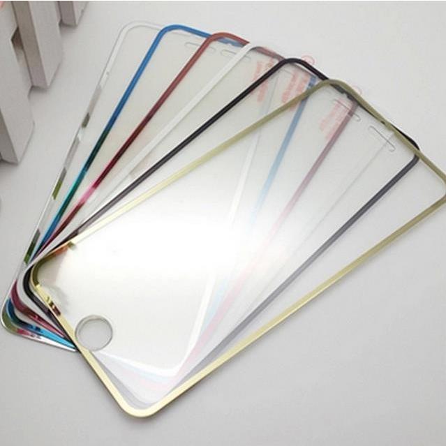 訳あり いきなり半額 DM便 メール便送料込み iPhone6/6 Plus メッキフレーム フルカバー　強化ガラスフィルム |  | 03