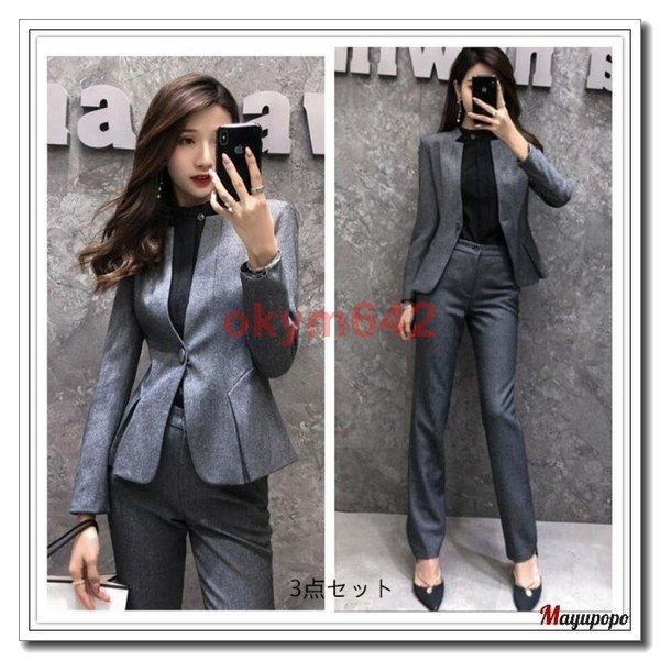 安いそれに目立つ リクルートスーツ 新作 パンツスーツ スカートスーツ レディース4点セット 女性用 事務服 Ol おしゃれ セレモニースーツ フォーマル 長袖 Option 2 S Www Gatorheatandair Com