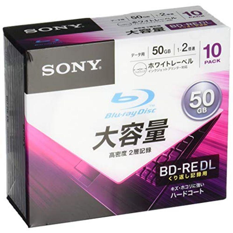 新素材新作 ソニー データ用ブルーレイディスク 10BNE2DCPS2(BD-RE2層:2倍速 10枚パック) DVDメディア