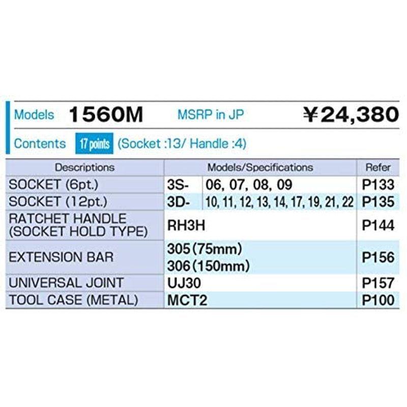 トネ(TONE) ソケットレンチセット 差込角9.5mm(3/8