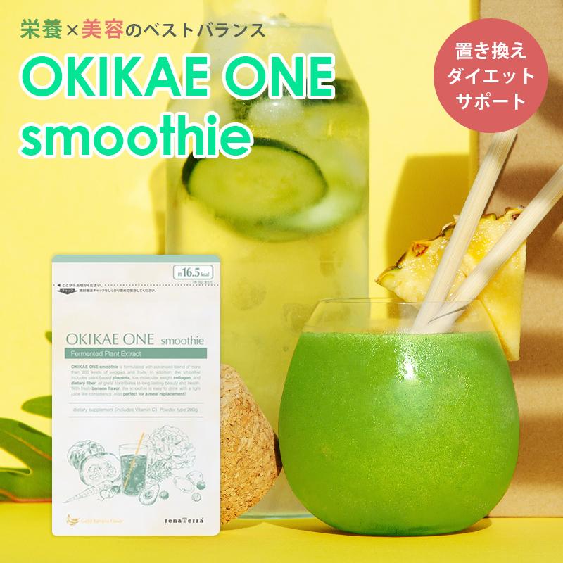 Okikae One Smoothie 置き換え ダイエット スムージー 0g 置き換えダイエット食品 ダイエット食品 置き換えドリンク 酵素 スムージー 女性 男性 ドリンク R Okikae Leafycollective 通販 Yahoo ショッピング
