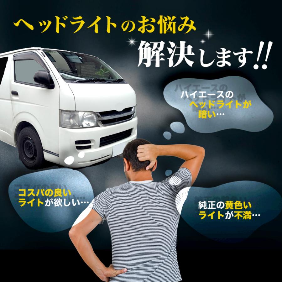 ハイエース レジアス トヨタ H4 CSP LED ヘッドライト 6500K Hi/Low バルブ 車検 爆光 ホワイト 024 |  | 01