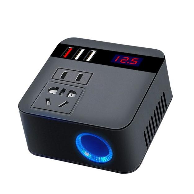インバーター 12V 24V 車載 車中泊 シガーソケット カーインバーター AC110V 変換 USB 充電 コンセント 電源 車 064 |  | 01