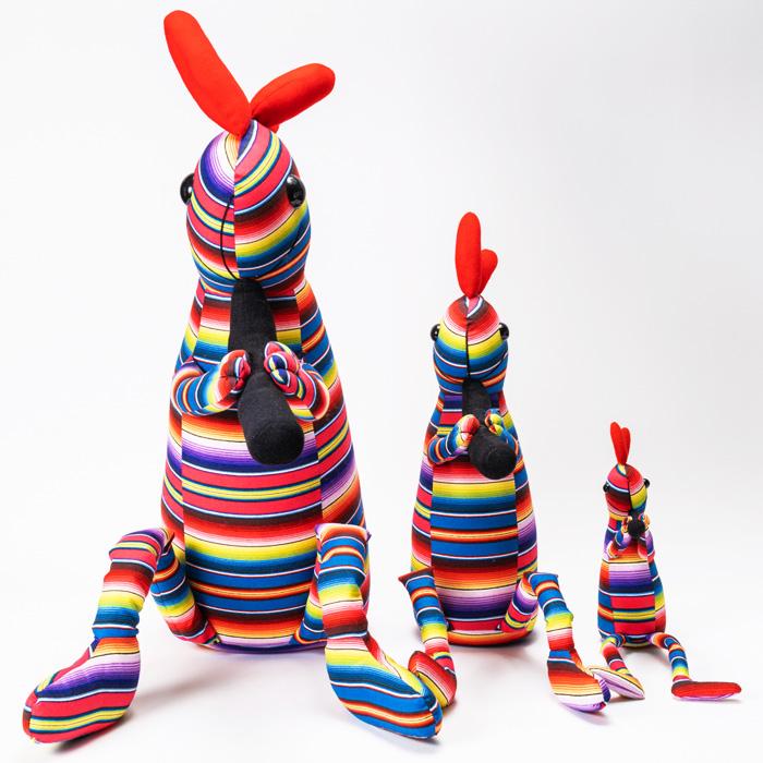 ココペリ人形 KOKOPELLI USA Fabric #61 Fiesta Stripe Multi XL ココペリ人形 KOKOPELLI USA Fabric #61 Fiesta Stripe Multi XL