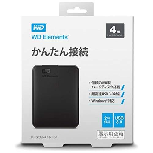 WDBU6Y0040BBK-JESN WD Elements Portable ポ-タブルHDD 4