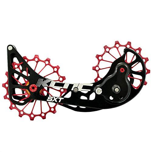 KCNC SXT MTB Cycling Bike Oversized Pulley Cage For Shimano M9000 and M8000, Red, KOT39-004, SK1961｜days-of-magic｜02
