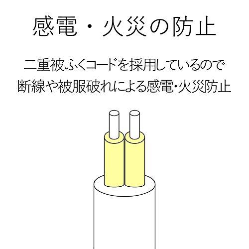 エレコム 電源タップ 3ピン 一括スイッチ 省エネ 4個口 2.5m ホワイト T-T3A-3425WH｜days-of-magic｜06