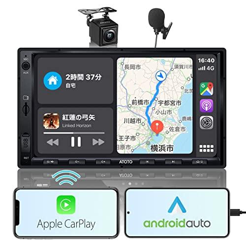 ATOTO F7WE 7インチ ダブルDIN オーディオ ナビ, ワイヤレスCarPlay, Android Auto, IPSディスプレイ