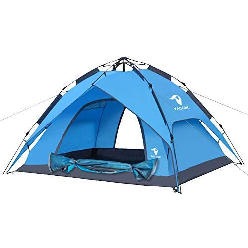 YACONE テント ワンタッチテント 3～4人用 2WAY テント 二重層