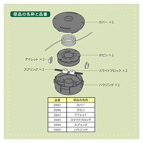 山善 刈払機用 フルオートナイロンカッター 全自動式 静音コード付き ほぼ全ての国内エンジン式刈払機対応 草刈り 芝刈り キワ刈り GA-01｜days-of-magic｜06