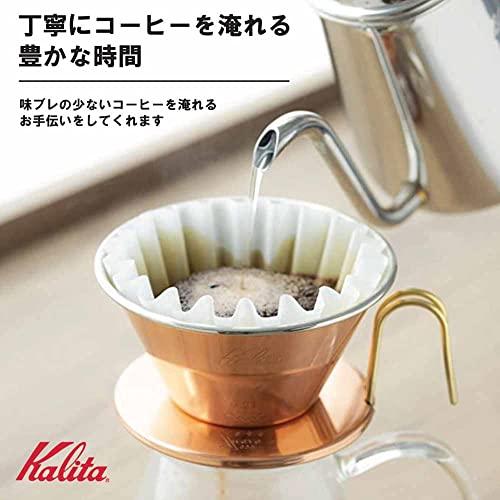カリタ(Kalita) コーヒー ドリッパー ウェーブシリーズ 銅製 2*4人用 日本製 燕 WDC-185 ドリップ 器具 喫茶店 カフェ アウトドア キャンプ｜days-of-magic｜05