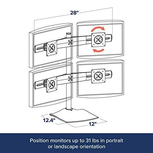 お年玉セール特価】エルゴトロン DS100 モニタースタンド 4画面用 24