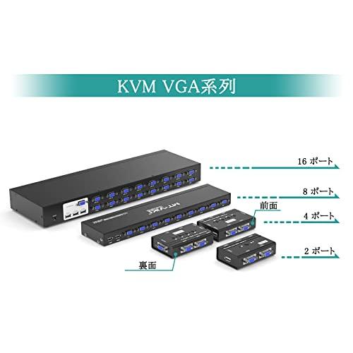 KVM VGA切替器 2ポートUSB2.0 MT-VIKI KVM VGAスイッチ 2入力 パソコン切り替え器 キーボード・マウス用パソコン切替機｜days-of-magic｜02