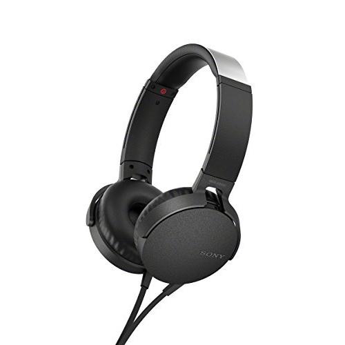 ソニー ヘッドホン 重低音モデル MDR-XB550AP : 折りたたみ式 リモコン・マイク付き ブラック MDR-XB550AP B｜days-of-magic