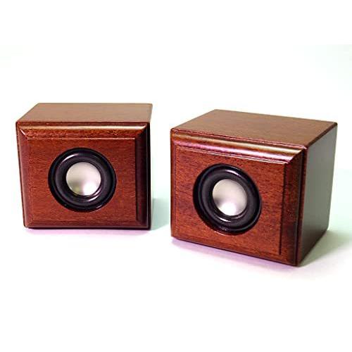 高井工芸 ハイクラフト ローズマホガニー材 超小型オーディオスピーカー HC-TX051 *ペア* 高級ターミナル仕様