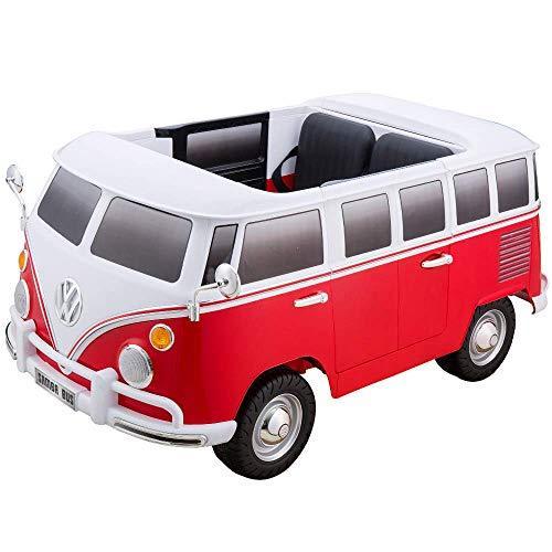 電動乗用ラジコン ワーゲンバス 二人乗り可能！ （WAGEN BUS）電動乗用玩具 乗り物おもちゃ (RED)