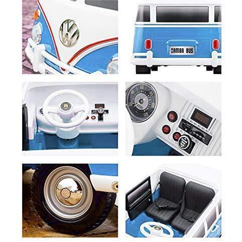 電動乗用ラジコン ワーゲンバス 二人乗り可能！ （WAGEN BUS）電動乗用玩具 乗り物おもちゃ (RED) 