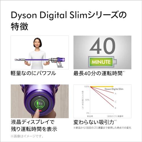 Dyson(ダイソン) スティック掃除機 コードレス 軽量 パワフル Digital Slim Fluffy Origin (SV18 FF ENT2) 2年間のメーカー保証 (ご購入製品の登録が必要)｜days-of-magic｜02