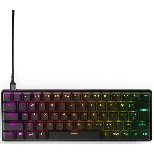 SteelSeries ラピッドトリガー 搭載 ゲーミングキーボード ミニサイズ 