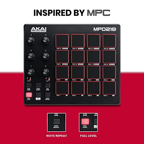 Akai Professional USB MIDIコントローラー 16パッド 音源ソフト付属 MPD218｜days-of-magic｜04